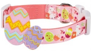 pink easter collar